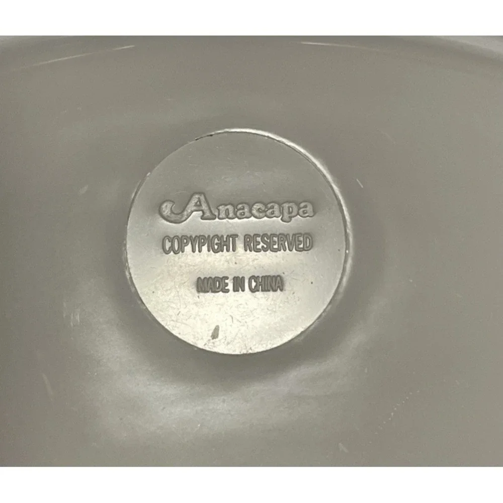 Vintage Anacapa Melamine Divided Children's Plate Noah's Ark Animals Hearts